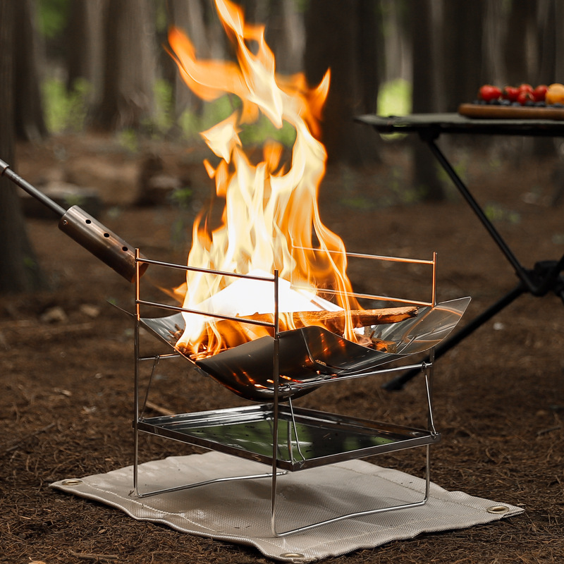 Wood Burning Camping Stove Por - đánh giá và giá Camping Cooking Fire Pit