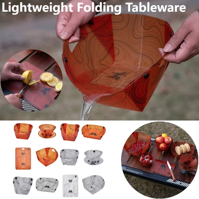 Foldable Camping Tableware Por - đánh giá và giá Camping Cooking Tray