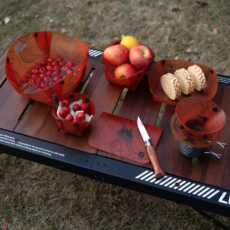 Foldable Camping Tableware Por - đánh giá và giá Camping Cooking Tray